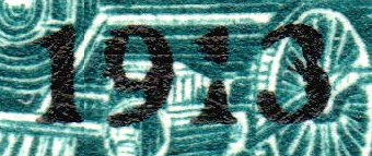 Nicaragua stamps 1913 surcharges Locomotive 1 Peso on 5 Pesos : inverted 'p' for 'd' in 'de'